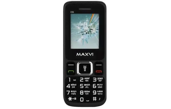 Телефон Maxvi C3i Black, Marengo-0