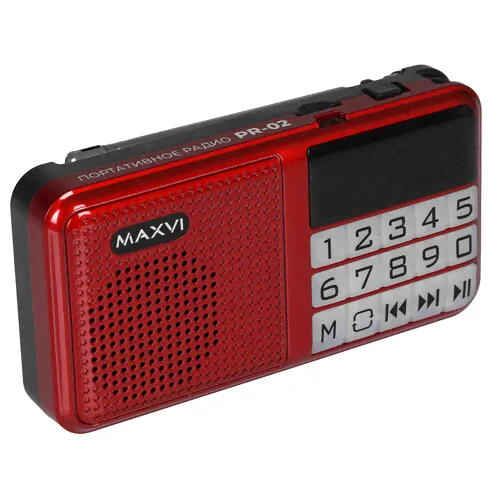Радиоприемник Maxvi PR-02 красный [9080937]-0