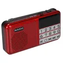 Радиоприемник Maxvi PR-02 красный [9080937]