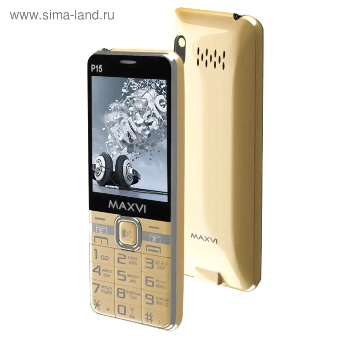 Сотовый телефон Maxvi P15 цвет золото