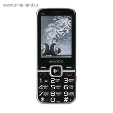 Сотовый телефон MAXVI P18 2,8", 32Мб, microSD, 0,3Мп, 3 sim, чёрный