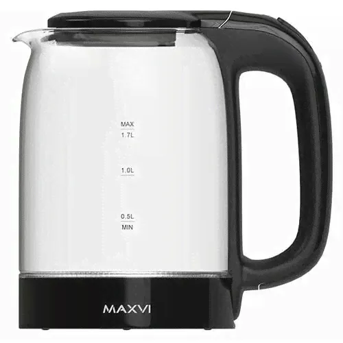 Чайник электрический Maxvi KE1741G 1.7л 2200Вт черный-0