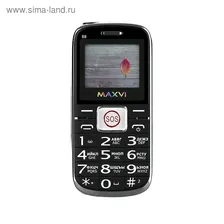 Сотовый телефон MAXVI B8 1,77", 32Мб, microSD, 0,3Мп, 2 sim, чёрный