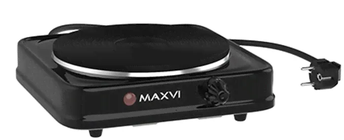 Плитка электрическая MAXVI HE111 черный 1000 Вт, 1 чугун.конфорка оптом в Екатеринбурге или в Свердловской области-2