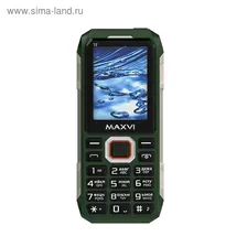 Сотовый телефон MAXVI T2 2,4", 32Мб, microSD, 0,08Мп, 2 sim, зелёный