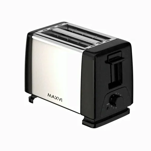 Тостер Maxvi KT822S silver-black черный, серебристый