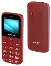 Мобильный телефон кнопочный Мобильный телефон кнопочный MAXVI B100 wine red