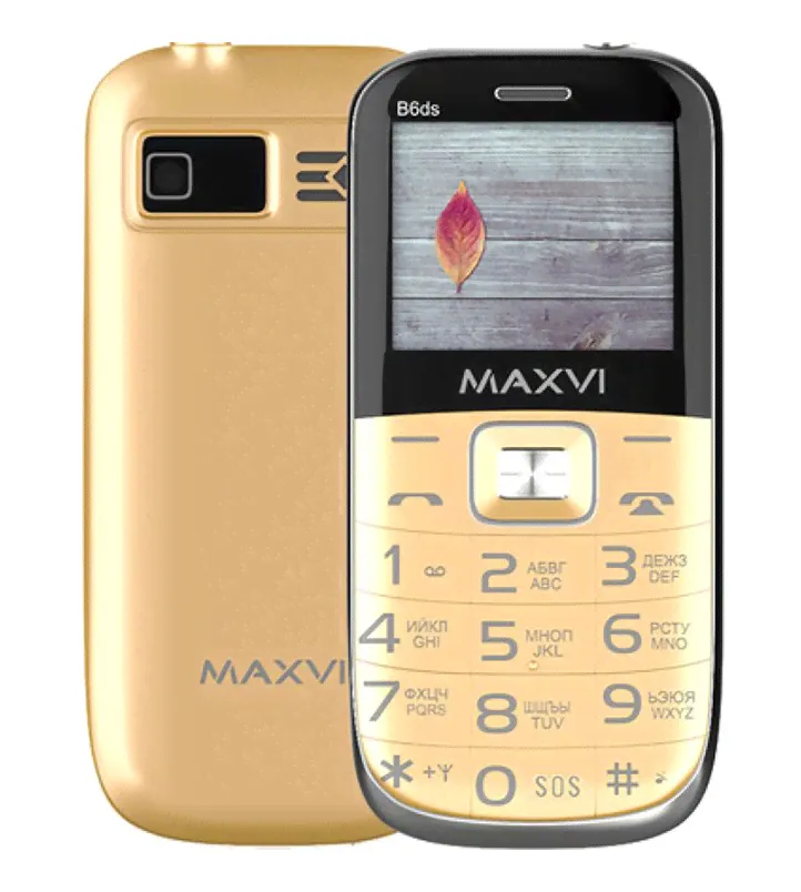 Телефон Maxvi B6ds Gold