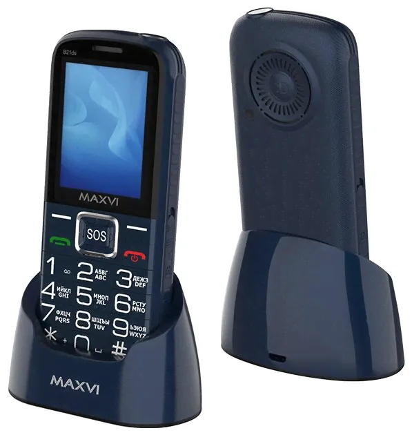 Мобильный телефон Maxvi B21ds blue