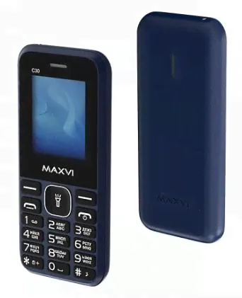 Мобильный телефон кнопочный Мобильный телефон кнопочный MAXVI C30 Blue