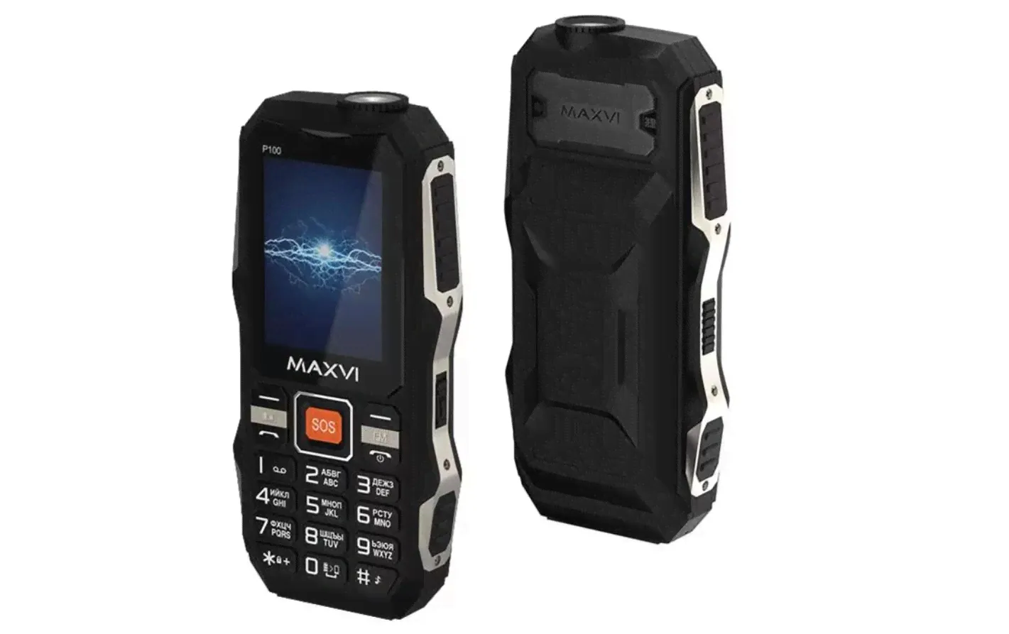 Мобильный телефон MAXVI P100 Black (Черный)-0